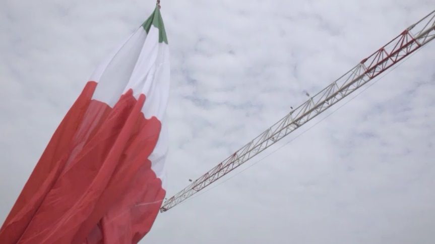 Cerimonia della bandiera a Citylife per la torre Generali - Flag ceremony for the Generali tower in Citylife