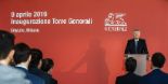 The Italian Prime Minister at the Generali Tower inauguration in CityLife