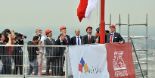 Flag ceremony for the Generali tower in Citylife