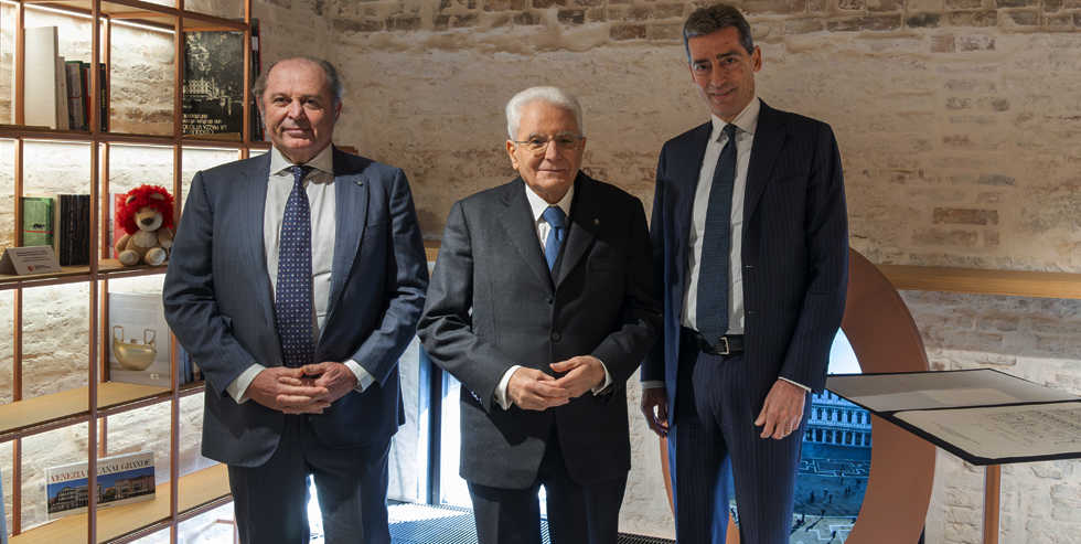 Il Presidente Sergio Mattarella visita la Casa di The Human Safety Net a Venezia - Il presidente della Repubblica Italiana visita la Casa di THSN