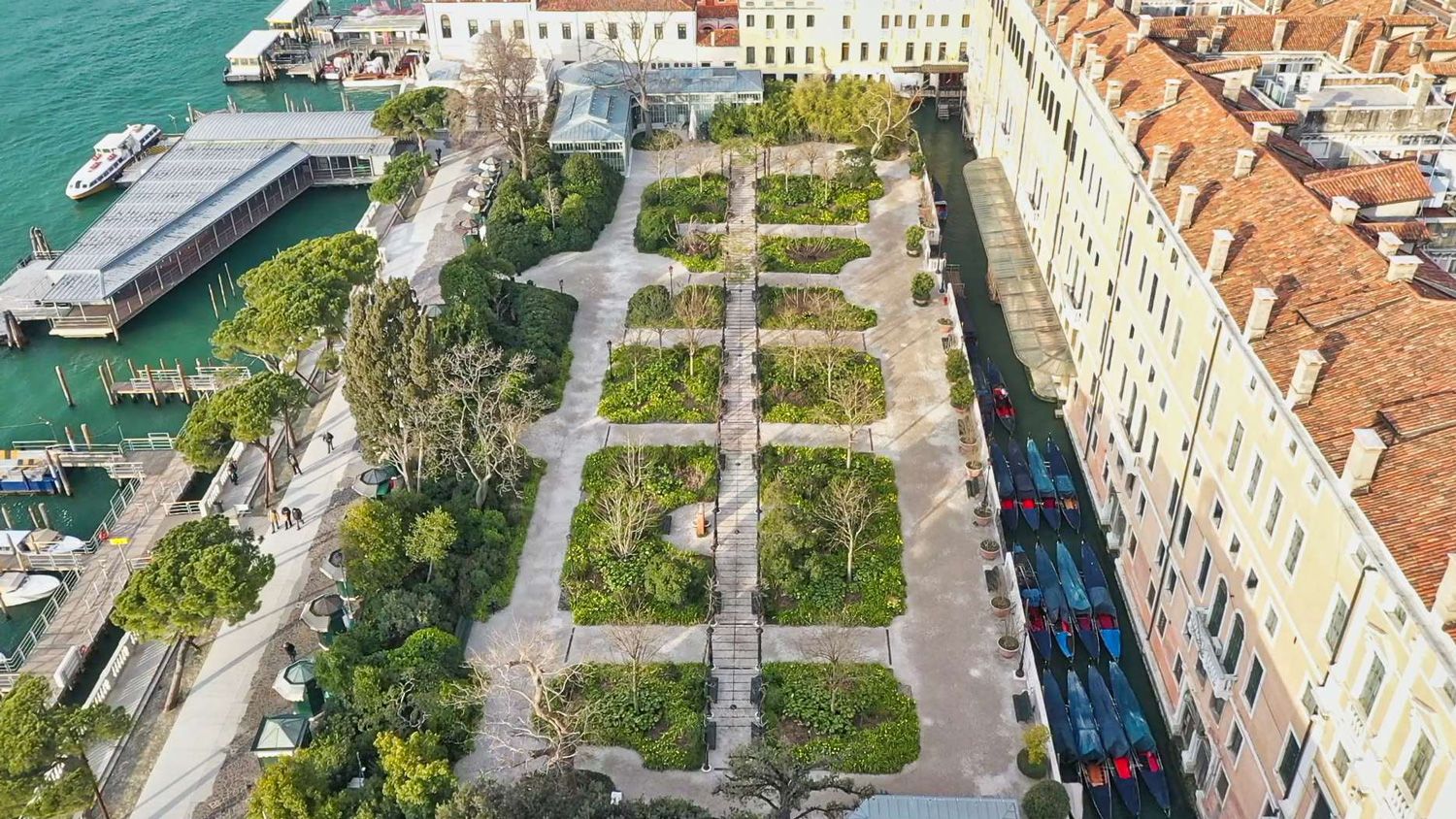 Venice Royal Gardens receive the European Prize for Cultural Heritage / Europa Nostra Award 2023 - Royal Gardens' aerial view