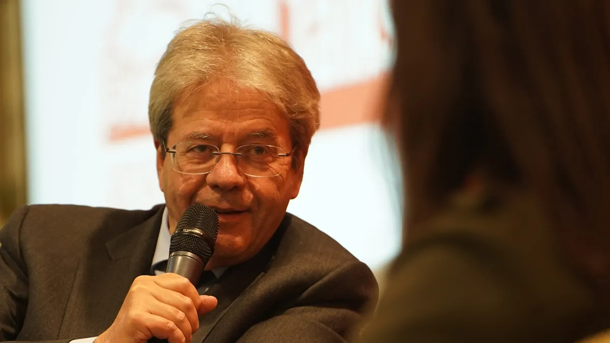 Il Commissario europeo per l’Economia Paolo Gentiloni interviene ai ‘Generali Talks’ a Bruxelles 