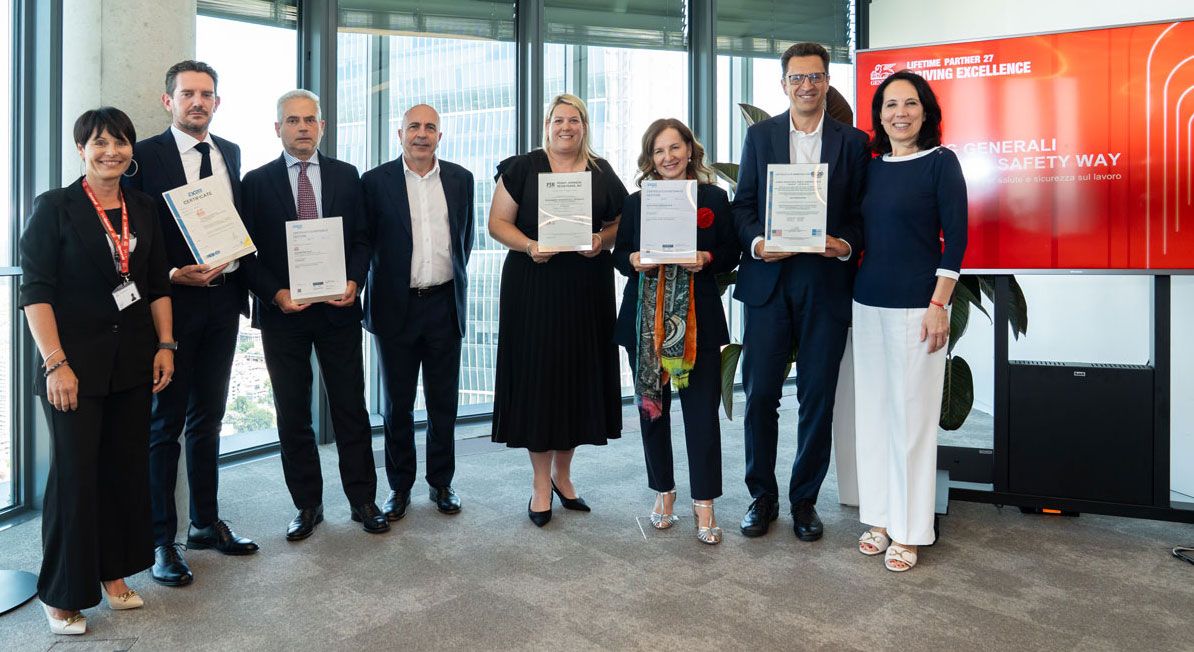 Generali ottiene la certificazione ISO 45001 da DNV per l’impegno nella salute e sicurezza sul lavoro