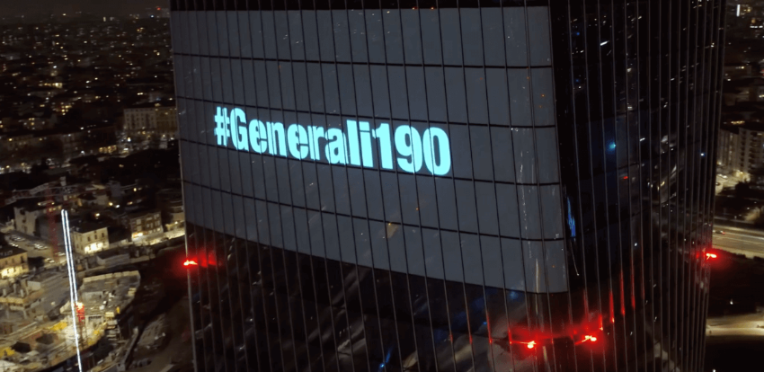 Video - La Torre Generali si illumina per i 190 anni della Compagnia