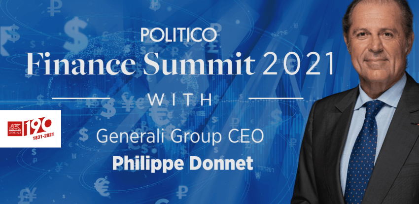 The Role of Insurers in Supporting a Sustainable Recovery - Our Group CEO Philippe Donnet interviewed at Politico’s 2021 Finance Summit