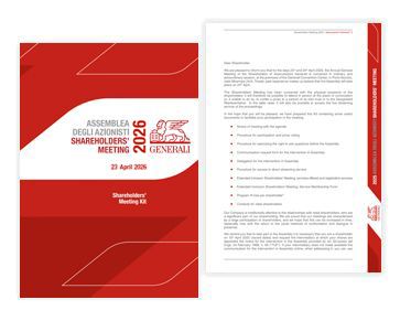 Generali's engagement to keep its shareholders up to date and in contact