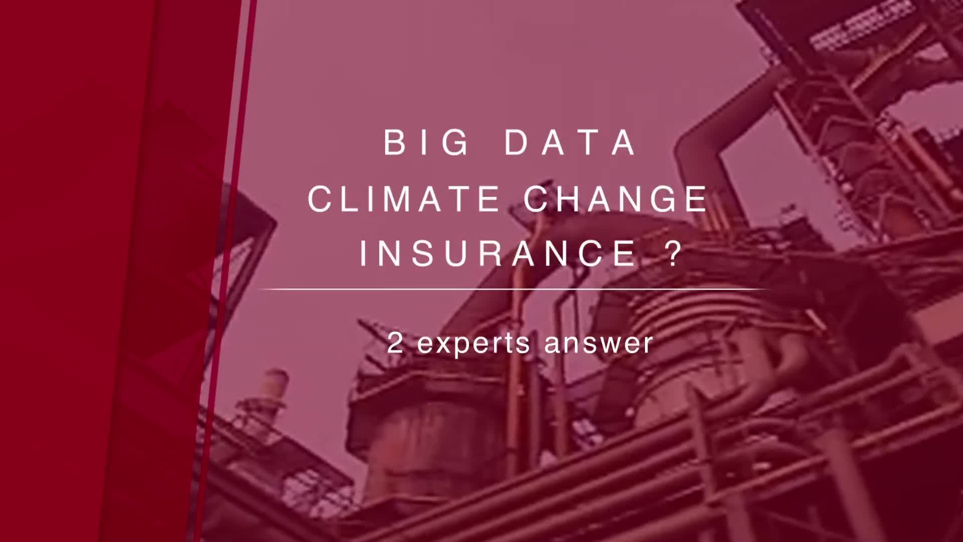Big data, cambiamento climatico e assicurazioni - Big data, climate change and insurance