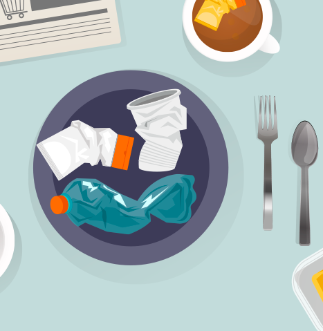 Una cena di pesce… a base di plastica