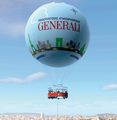 In the sky of Paris