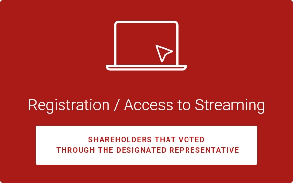 Live streaming - Annual General Meeting 2026