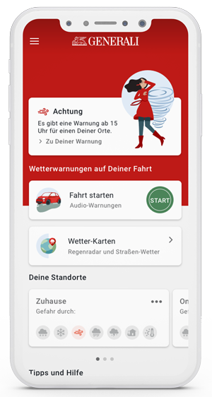 Generali Protect Me, the new weather alert app to better protect & prevent
