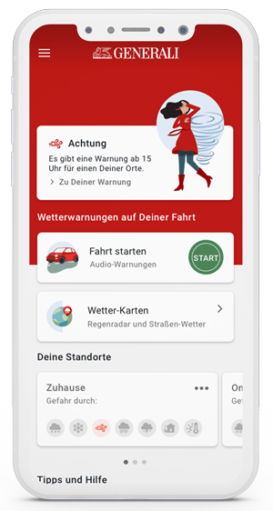 Generali Protect Me, the new weather alert app to better protect &amp; prevent