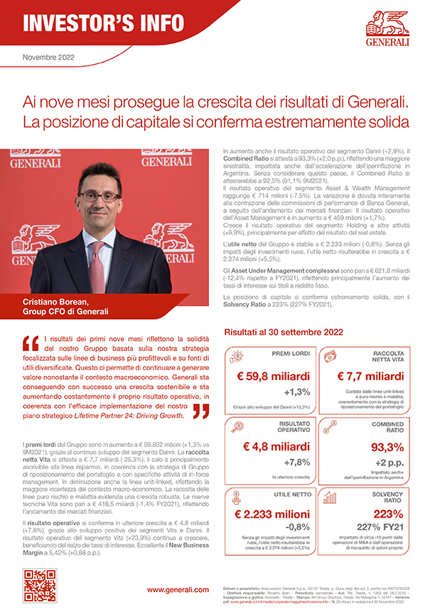 Investor's Info - INVESTOR’S INFO DI NOVEMBRE