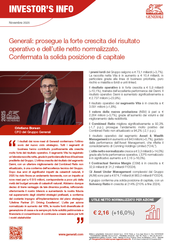 Investor's Info - INVESTOR’S INFO DI NOVEMBRE