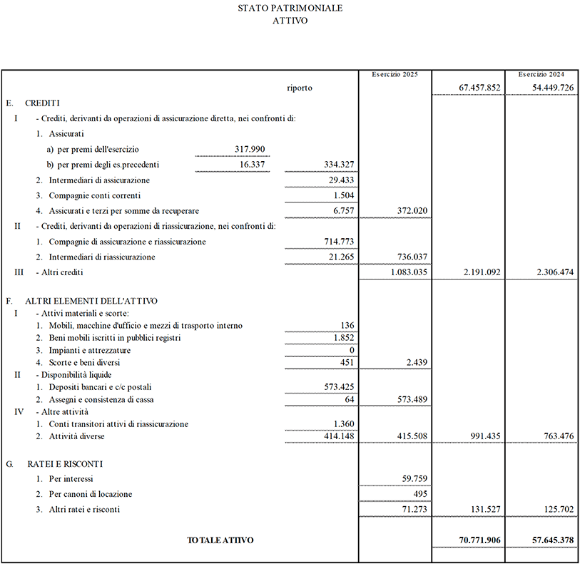 Stato patrimoniale e conto economico di Capogruppo (13)