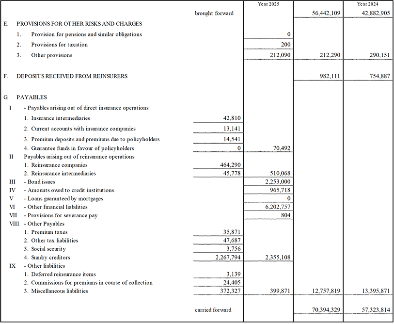 Parent Company’s Balance Sheet and Income Statement (13)