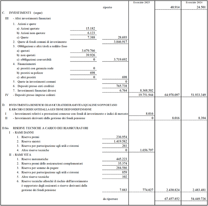 Stato patrimoniale e conto economico di Capogruppo (13)