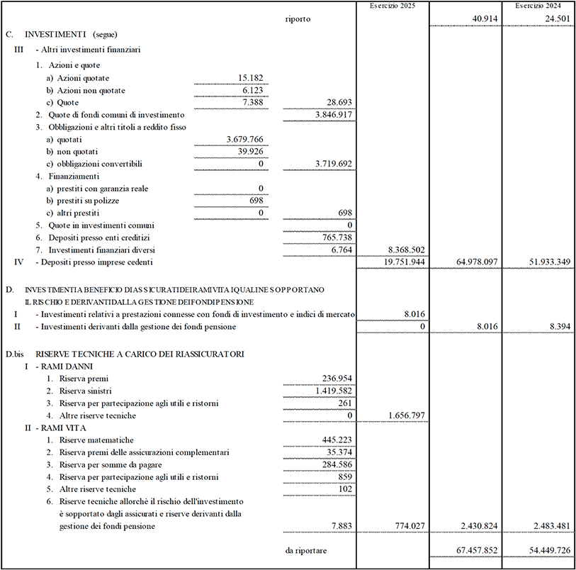 Stato patrimoniale e conto economico di Capogruppo (13)