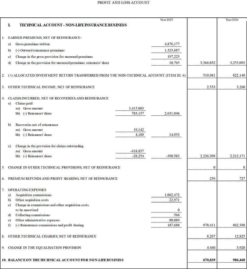 Profit and Loss Account