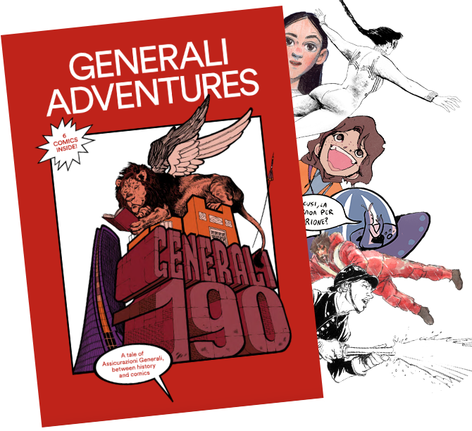 A tale of Assicurazioni Generali, between history and comics