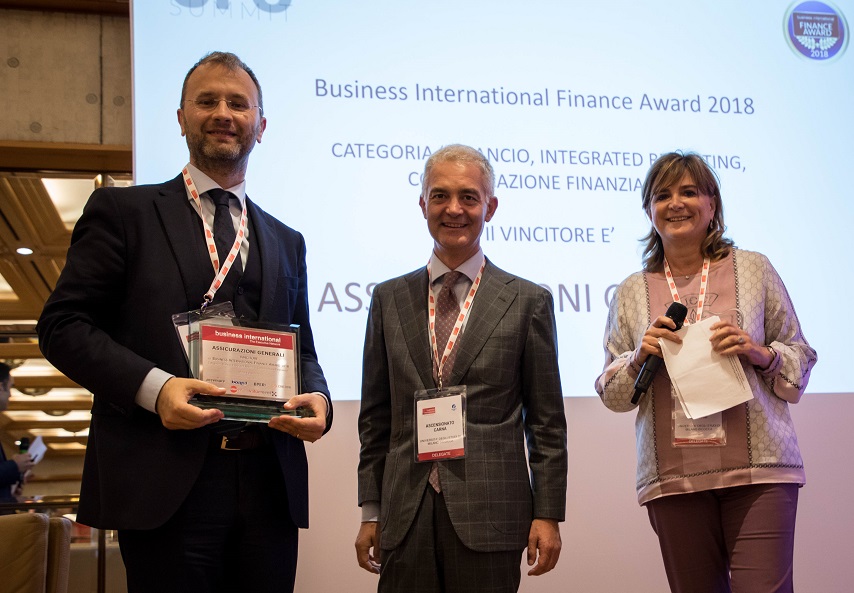 Assicurazioni Generali vince ai Business International Finance Awards 2018