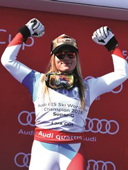Lara Gut and Marcel Hirscher triumph at World Cup. Generali : "See you next season" - Lara Gut, FIS Alpine Ski World Cup Super G Champion, St Moritz, photo credits: Pentaphoto