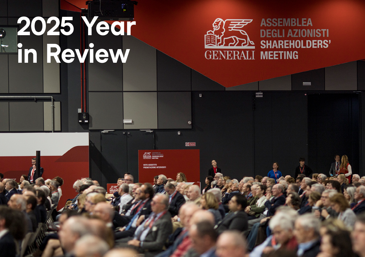 From Investor Day to the Annual Shareholders’ Meeting, from the Barcolana to the inauguration of the Agorai Innovation Hub, the main events of the Generali Group in 2025.